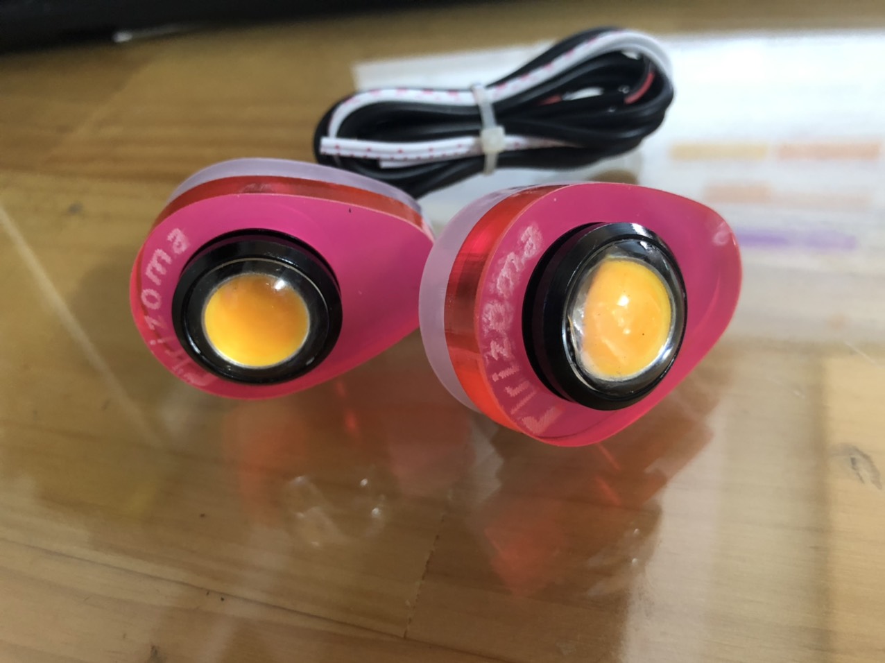 BỘ 2 Đèn Led Xi Nhan Nút Áo viền LED xung quanh Siêu Sáng Đẹp cho xe máy Exciter... (Nhiều Màu ngẫu nhiên)