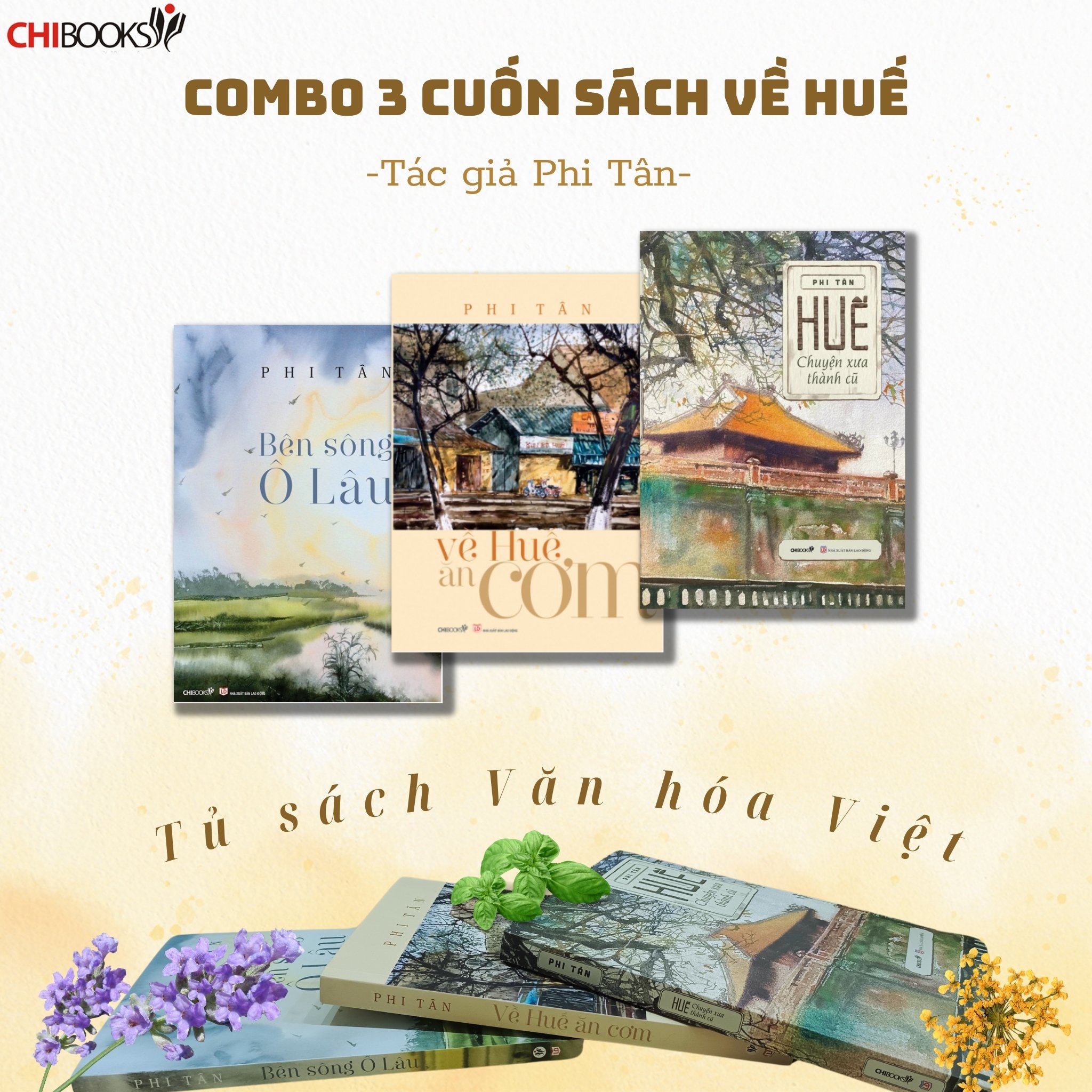 Sách: Combo 3 cuốn sách về Huế