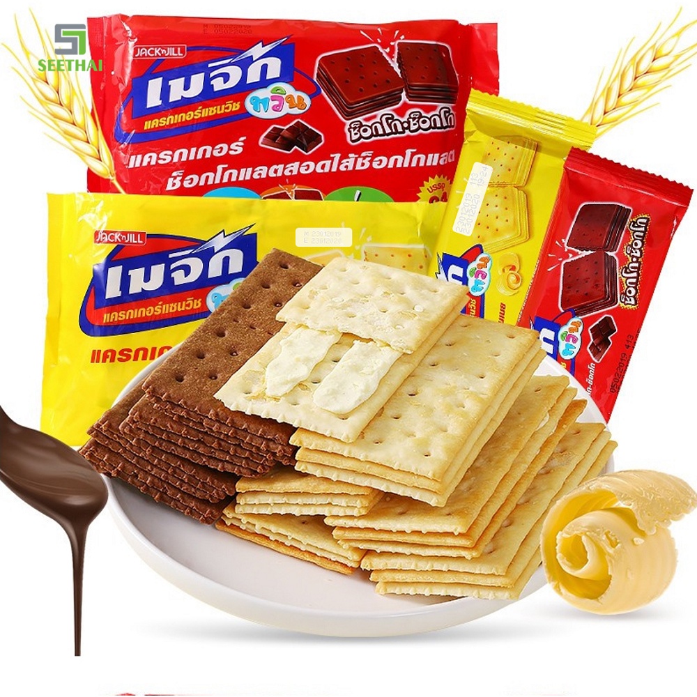 Bánh quy mặn nhân bơ socola Magic Jack&Jill Thái Lan