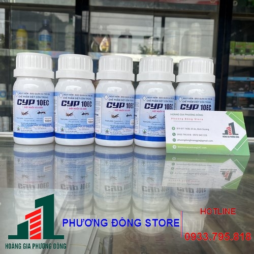 Thuốc diệt muỗi, kiến, gián CYP 10EC (Chai 100ml)