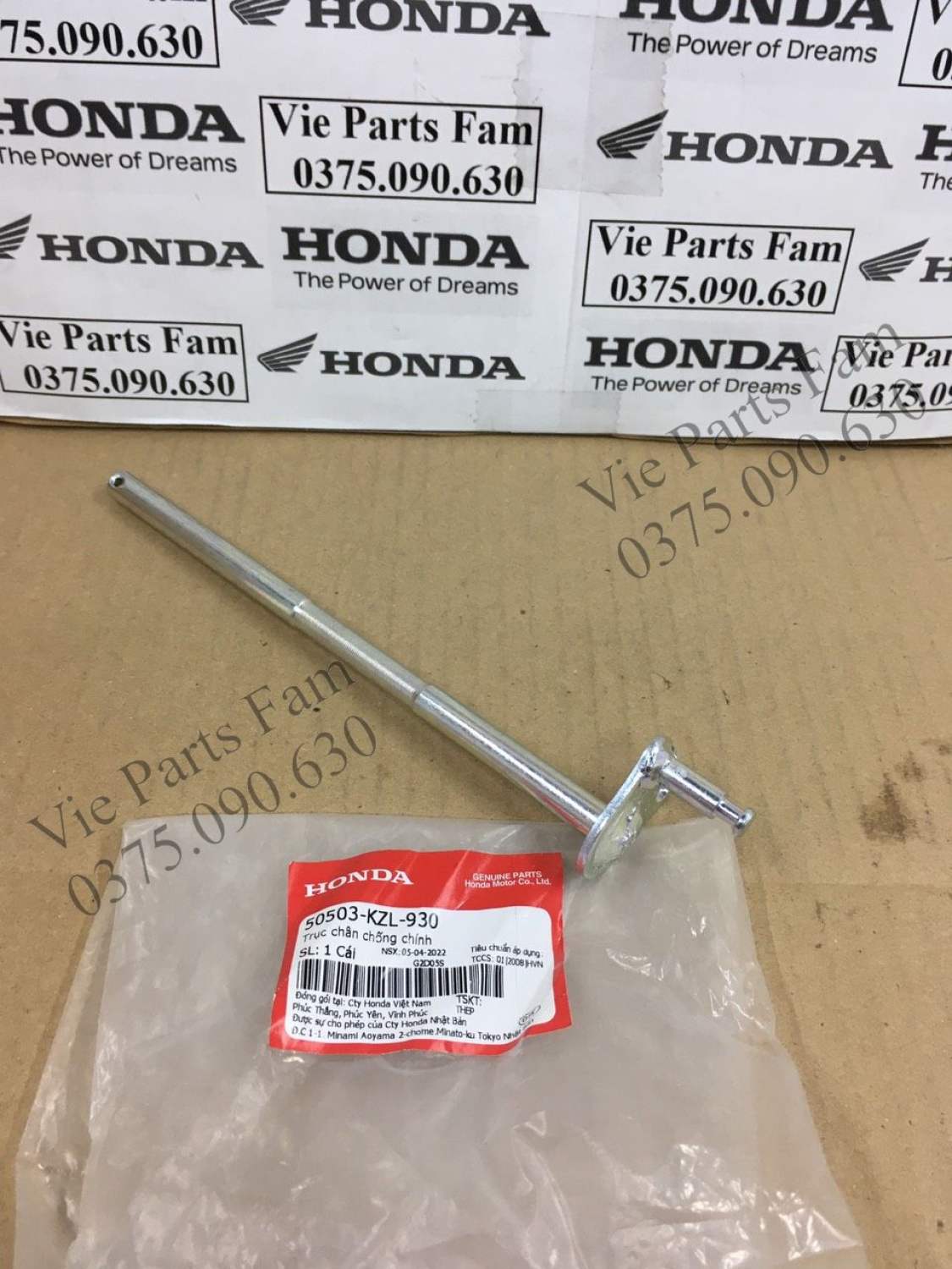 Cốt chống đứng vision đời đầu 2011-2013, vision 2014-2020 dùng chung, hàng din honda mới 100%