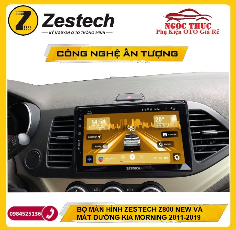 Màn hình android zestech z800 new nâng cấp. độ cho ô tô, theo xe kia morning 2011-2019 xe hơi. màn hình android oto xem chỉ đường vietmaps1- navitel, camera lùi, camera hành trình, youtobe... đầu dvd android lắp sim 4g ram