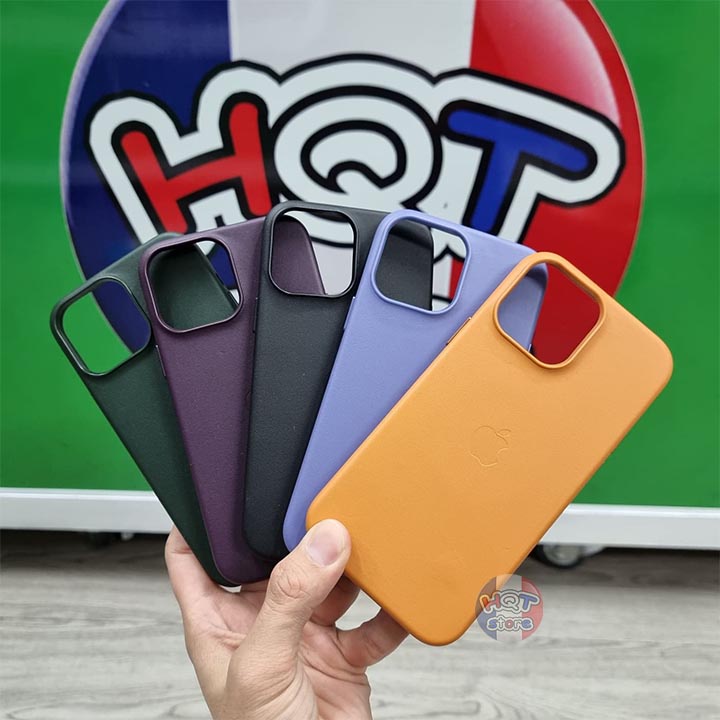 Ốp lưng da Leather Case Magsafe cho IPhone 13 Pro Max / 13 Pro (Da Bò Thật)