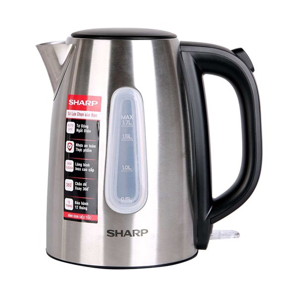 ẤM SIÊU TỐC SHARP EKJ-17VSS-ST, ẤM ĐUN, BÌNH ĐUN