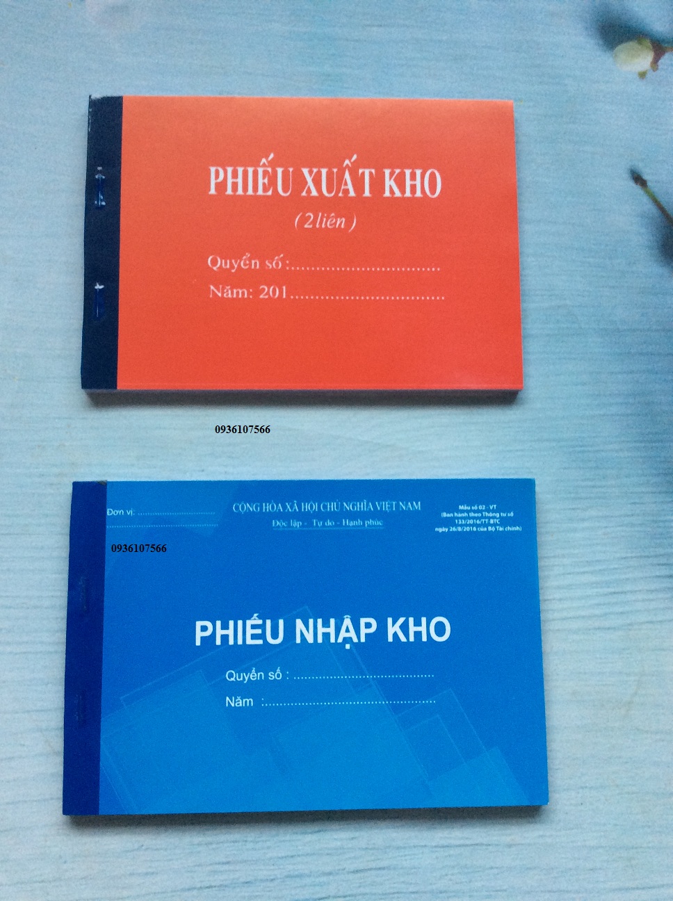 Phiếu xuất kho,phiếu nhập kho 2 Liên Cacbon 100 Tờ/ Quyển