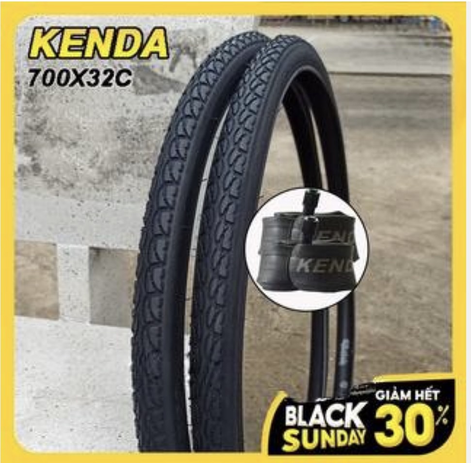 Vỏ xe đạp thể thao kenda 700x32c , lốp xe đạp kenda 32