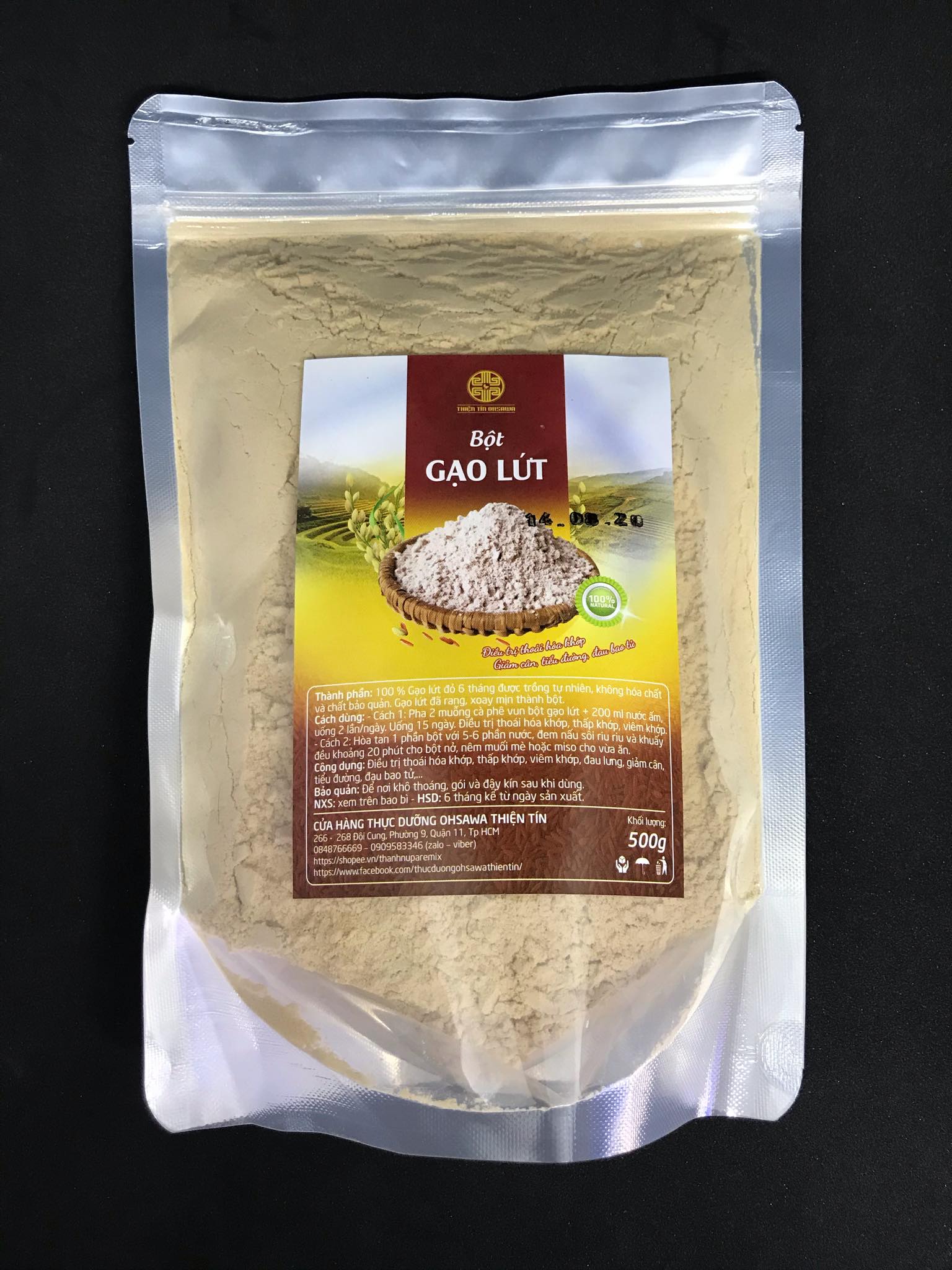 Bột gạo lứt gói 500g