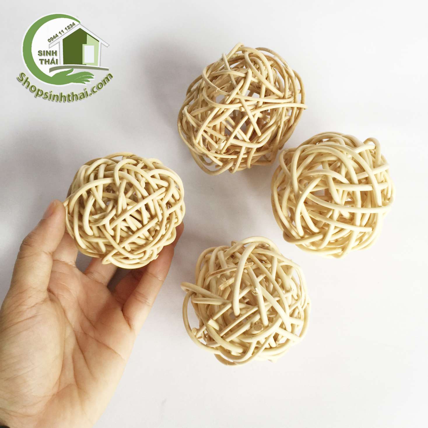 [HCM]Quả cầu mây trang trí - phụ kiện chụp hình ảnh sản phẩm