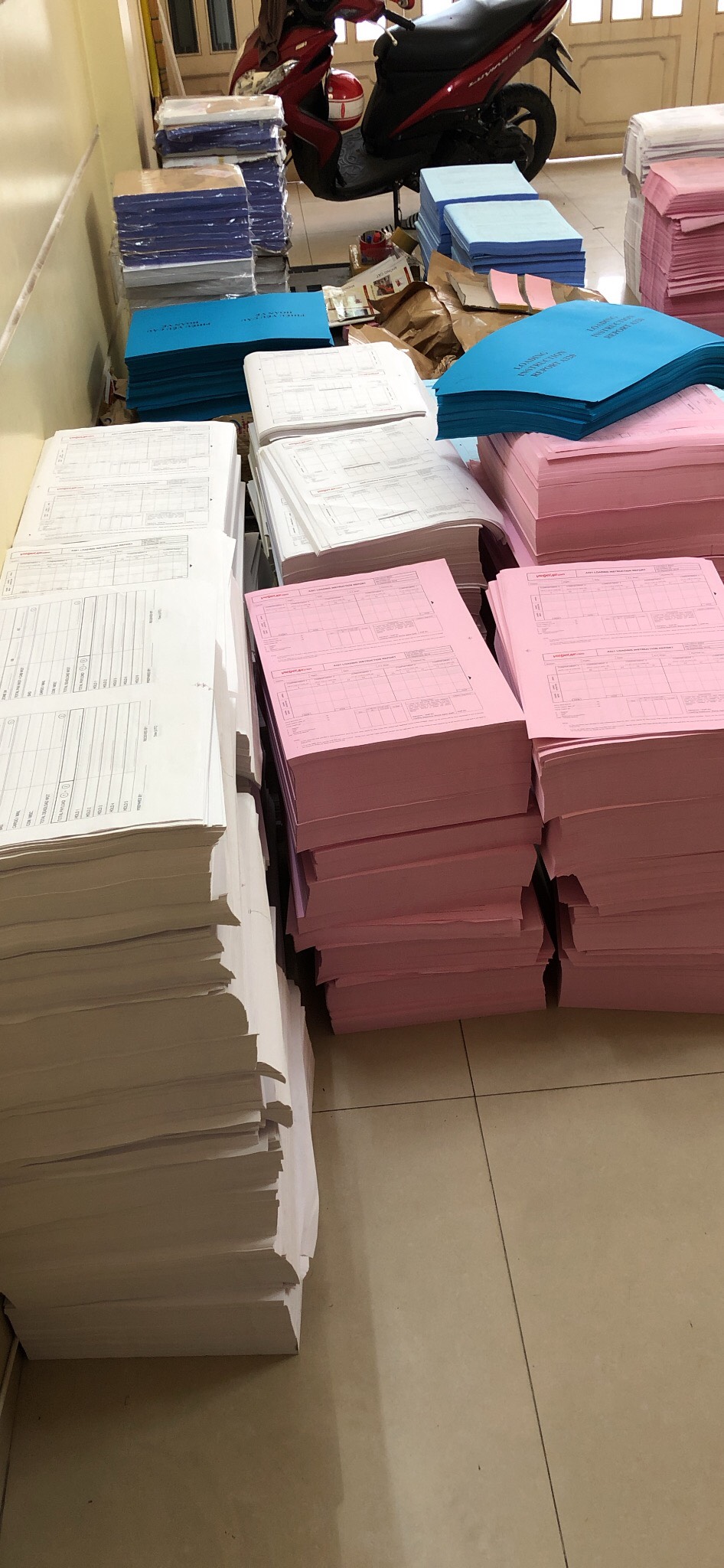 Hóa Đơn Phòng Trọ 2 liên khổ A6 Tiếng Anh