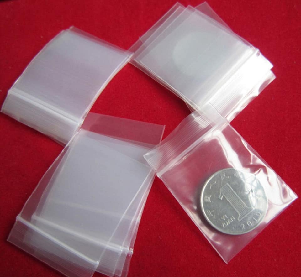 Gói 100 cái túi zíp mini 3x3.5 cm dầy đẹp