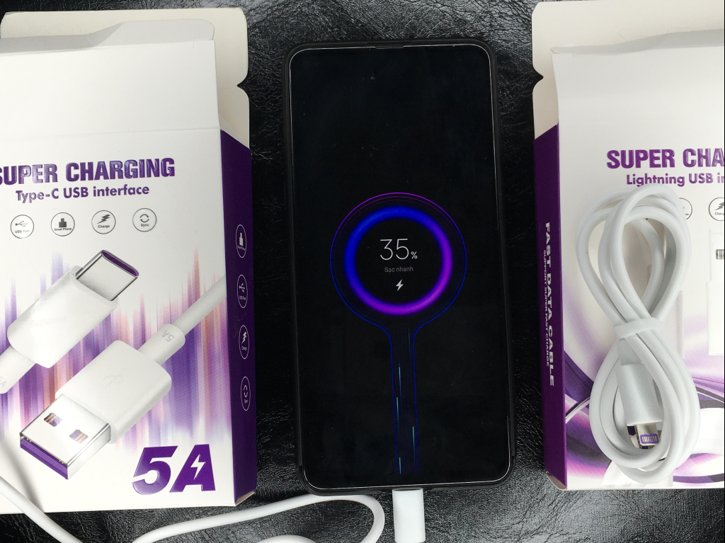 Cáp Sạc IPhone + Type-C 5A ( Siêu bền - Hỗ Trợ Sạc Nhanh )