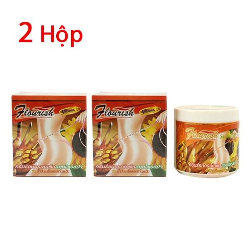 Bộ 2 hộp kem tan mỡ bụng gừng ớt Flourish Thái Lan nhập khẩu