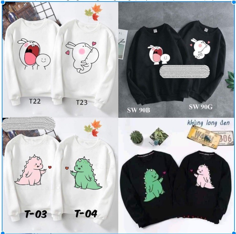Áo sweater in hình cute