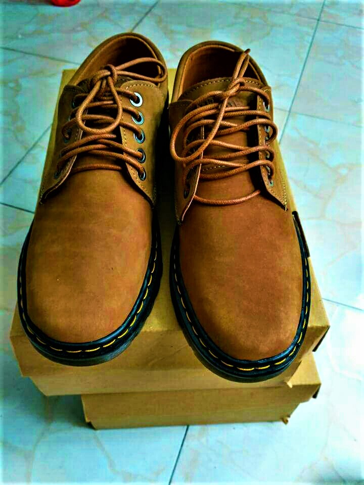 Giày Đốc Da Bò Lộn Bảo Hành 12 Tháng. Tặng Phụ Kiện