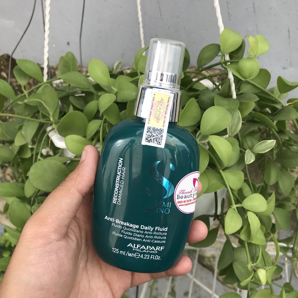 Xịt dưỡng reconstruction phục hồi tóc hư tổn Semi Dilino Anti-Breakage Daily Fluid Alfaparf 125ml