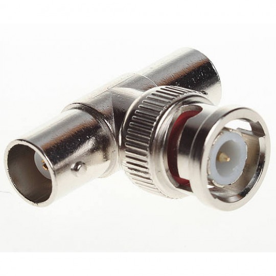 Jack BNC chữ T 1 vào 2 ra