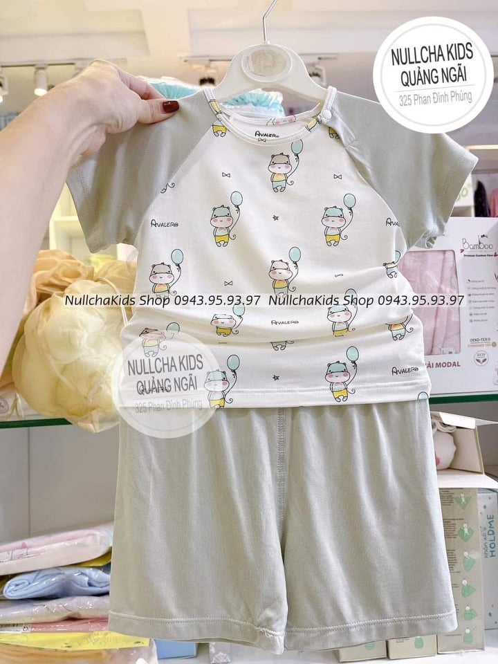 Avaler_ Bộ cộc tay Avaler sợi tre cho bé