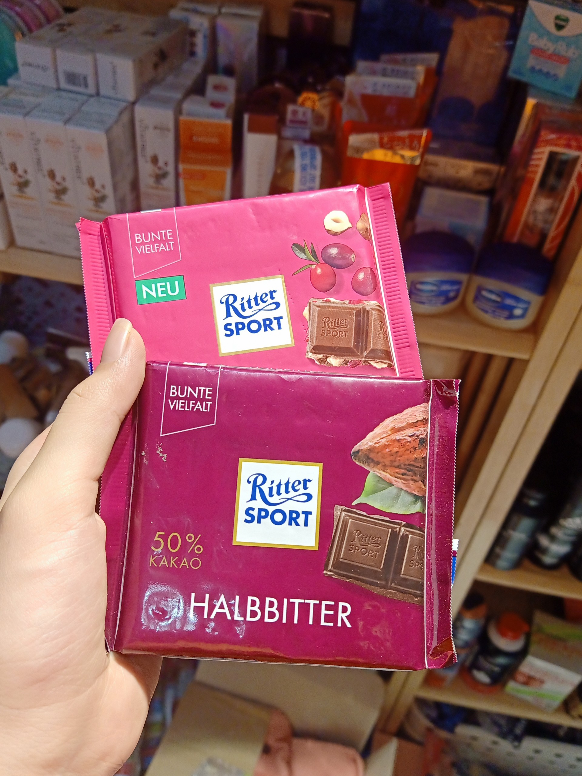 Kẹo chocola Bunte Vielfalt Ritter Sport