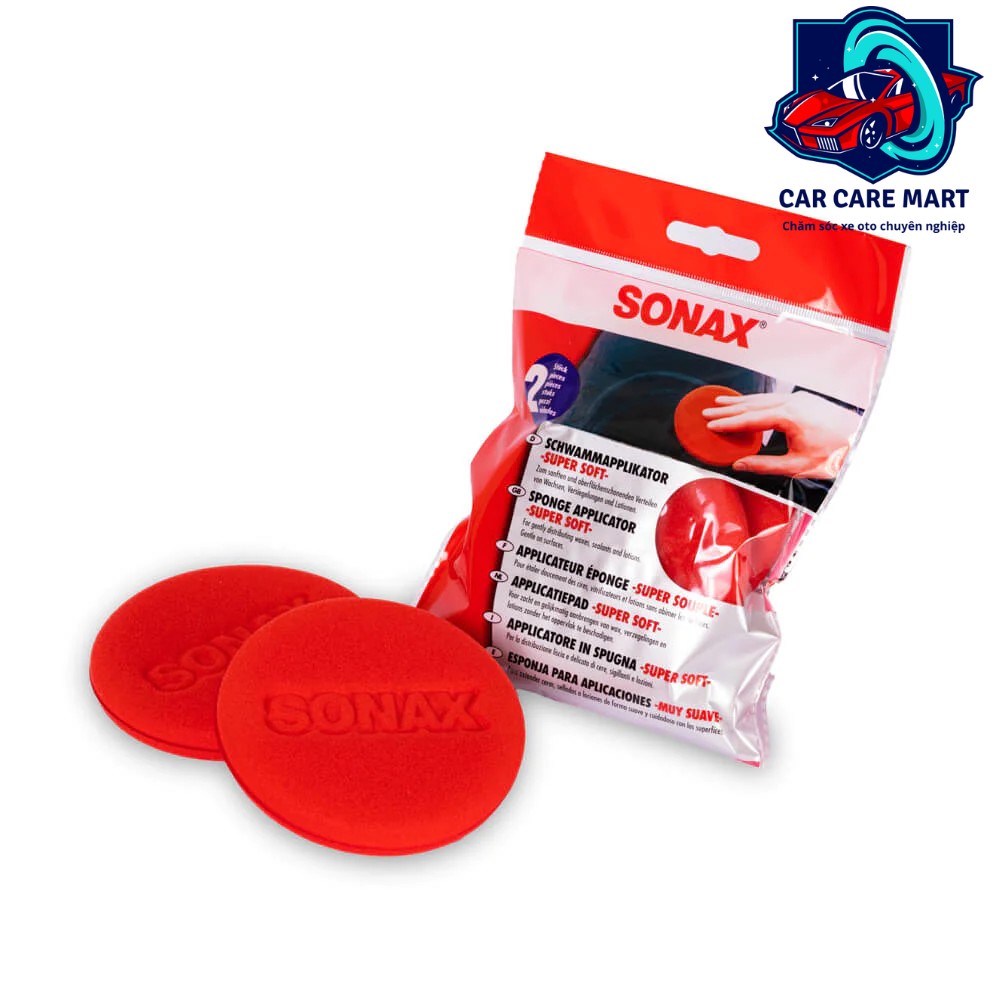 Mút bôi wax siêu mềm - SONAX Sponge Applicator -Super Soft ( 2 cái)