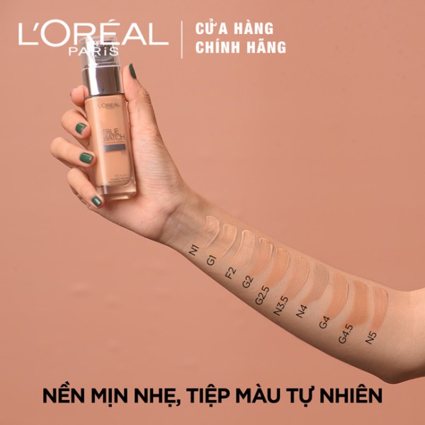 Kem Nền Mịn Da Dạng Lỏng LOreal Paris True Match Liquid Foundation 30Ml