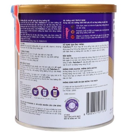 Sữa PediaSure BA 400g (1 - 10 tuổi) date t3/2023