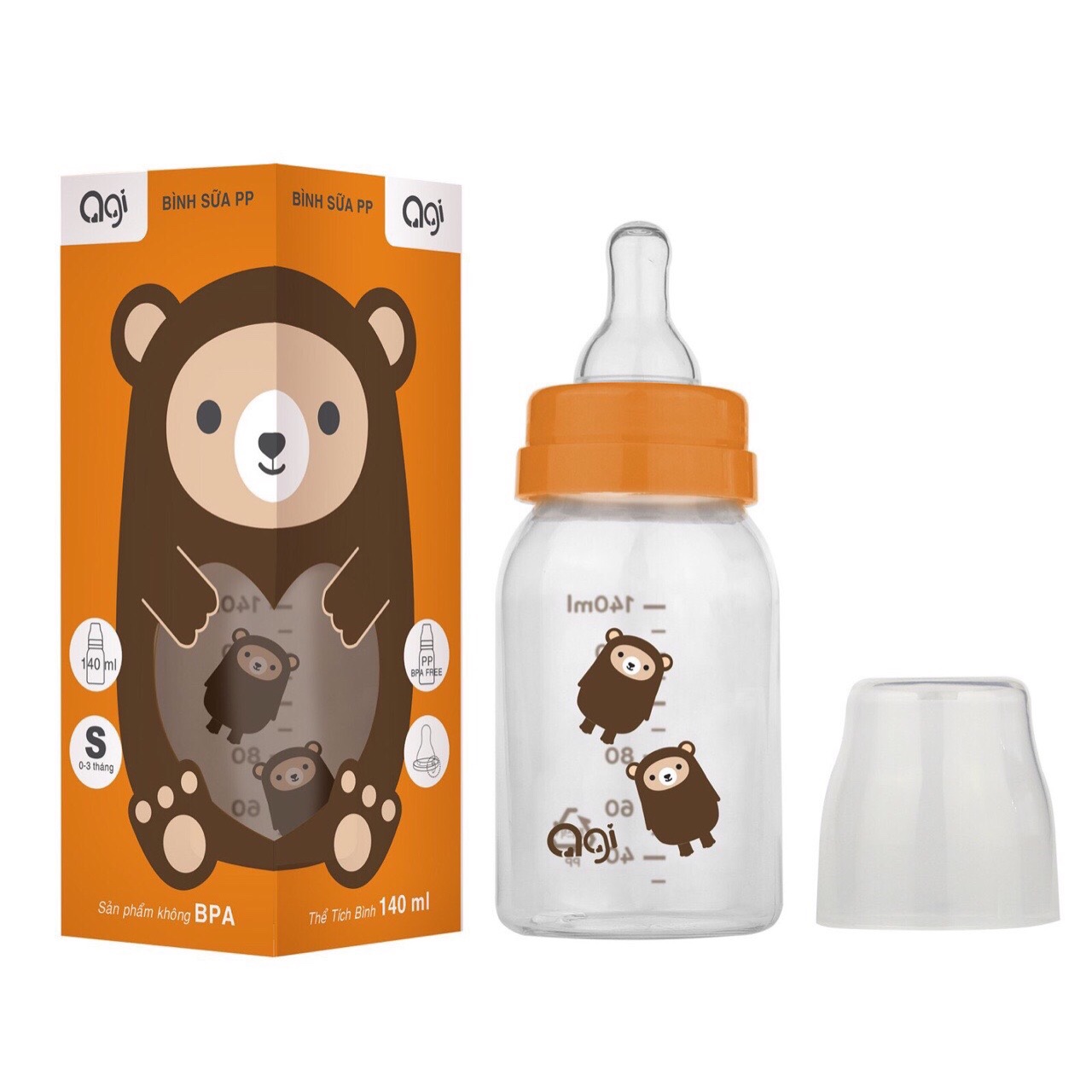 [HCM]BÌNH SỮA AGI 60ML