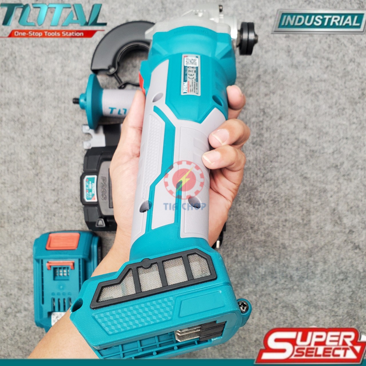 [Ảnh thật] [Chính hãng] 20V Máy mài góc dùng pin Total TAGLI1002