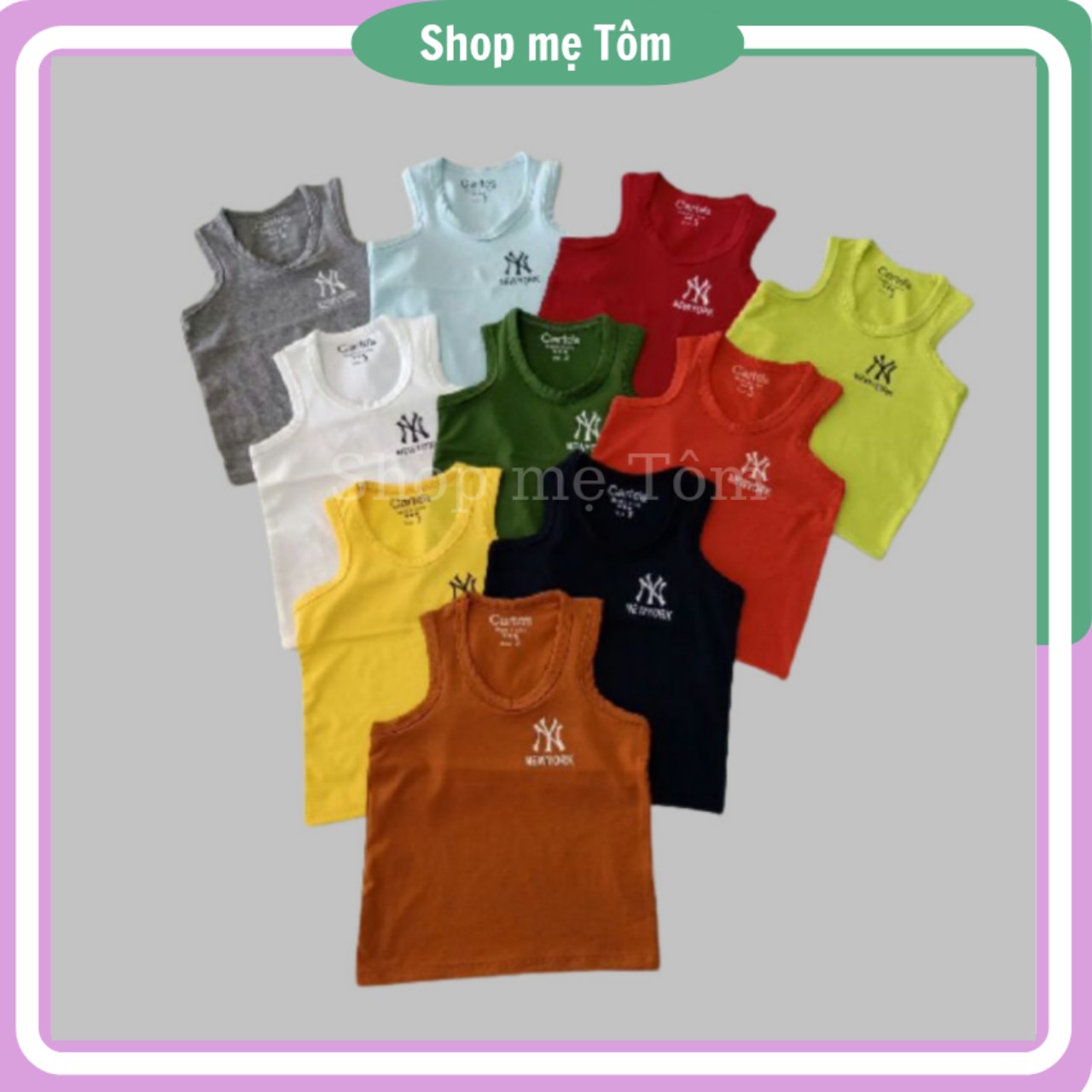 Áo ba lỗ chất mịn đẹp cho bé trai ,bé gái