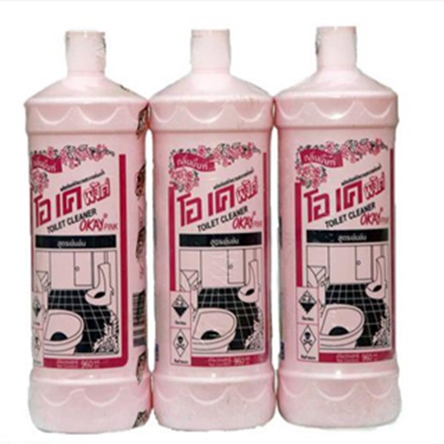 COMBO 2 NƯỚC TẨY TOILET OKAY PINK DẠNG CHAI 960ML (HỒNG)- SX TẠI VIỆT NAM