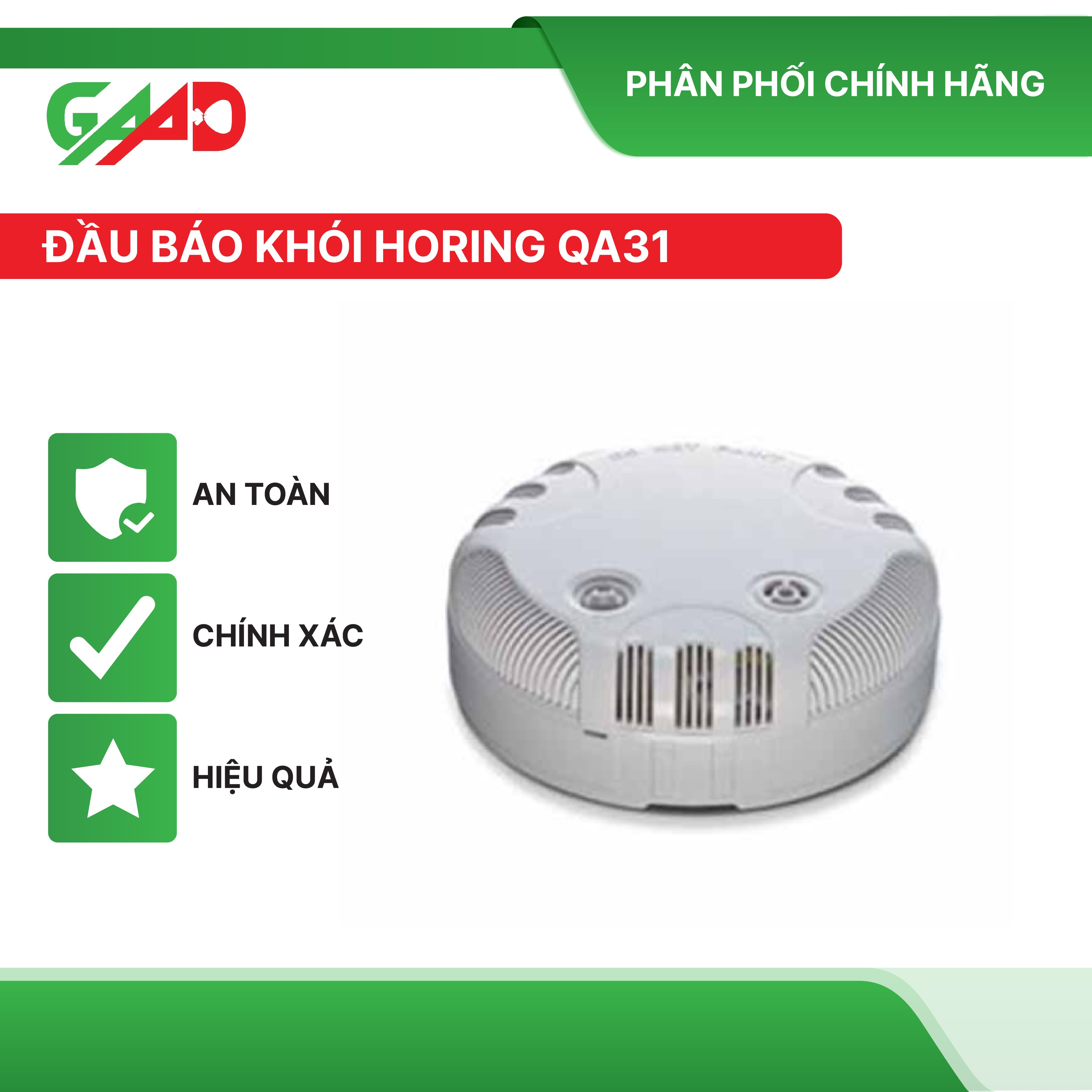 Đầu Báo Khói độc lập, Báo Cháy Thông Minh chạy pin (BH chính hãng Horing 12 tháng)