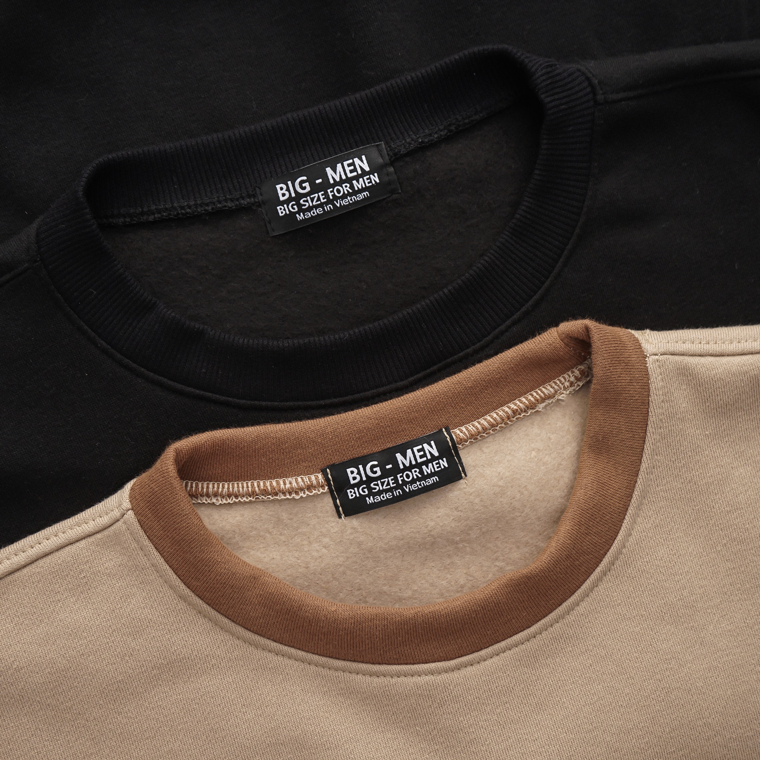[ Bigsize< 130 kg] Áo sweater nam- trơn bigsize 85- 130 kg