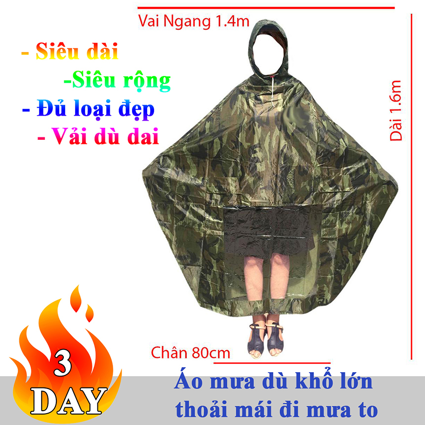 Rain Jacket 1head width 1m4, Motorcycle Raincoat, for 80kg
