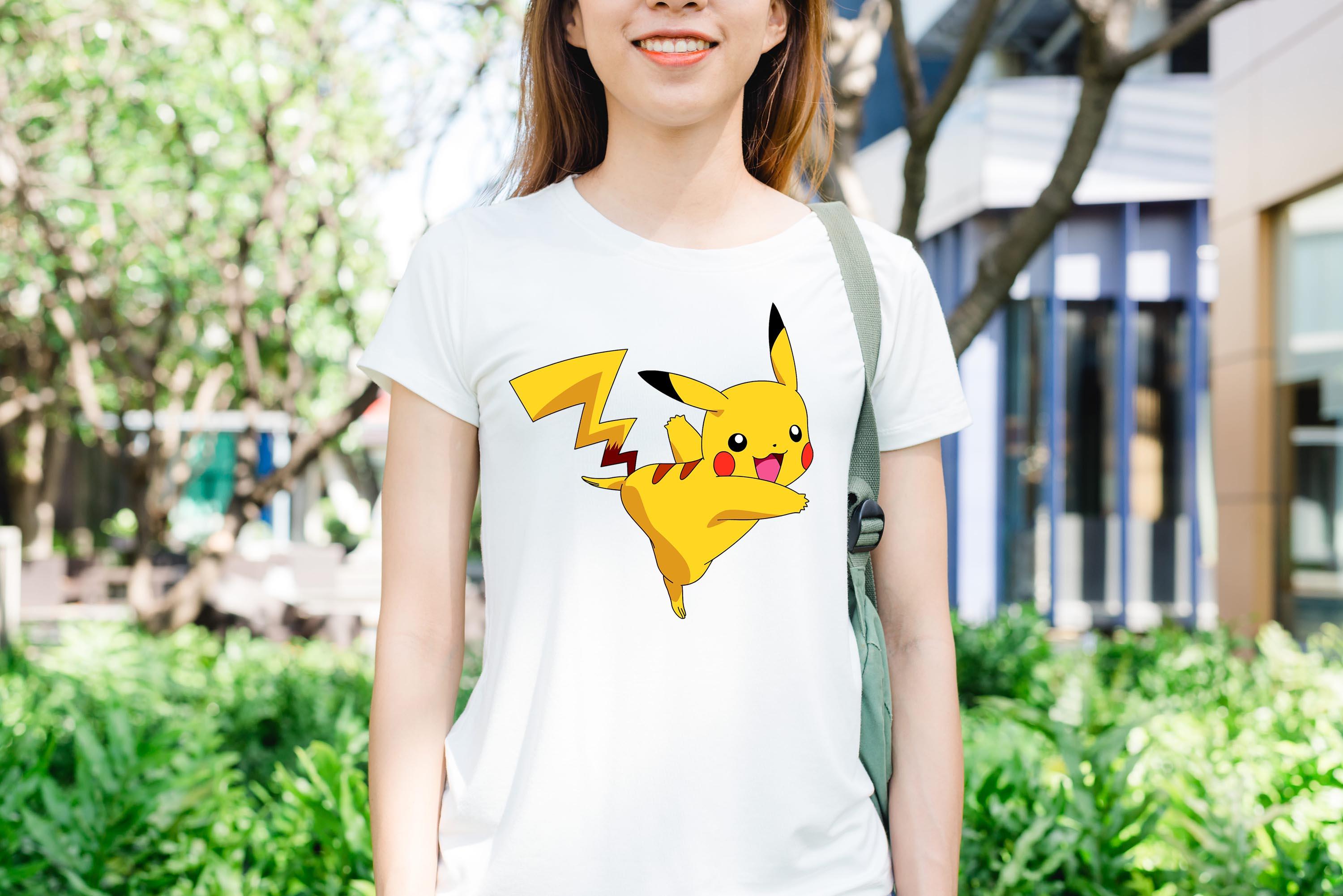 [HCM]Áo thun in hình pikachu dễ thương