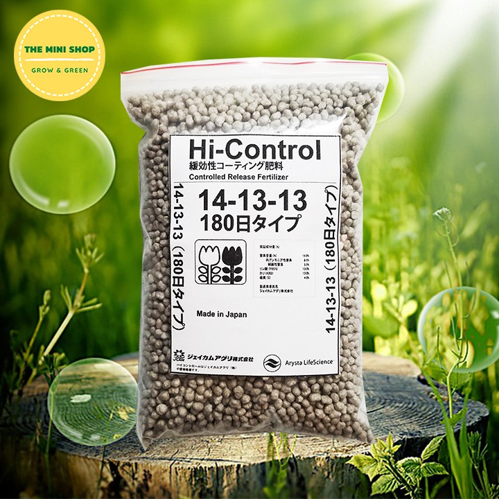 Phân tan chậm cho hoa lan Hi-Control 14-13-13 gói 500g