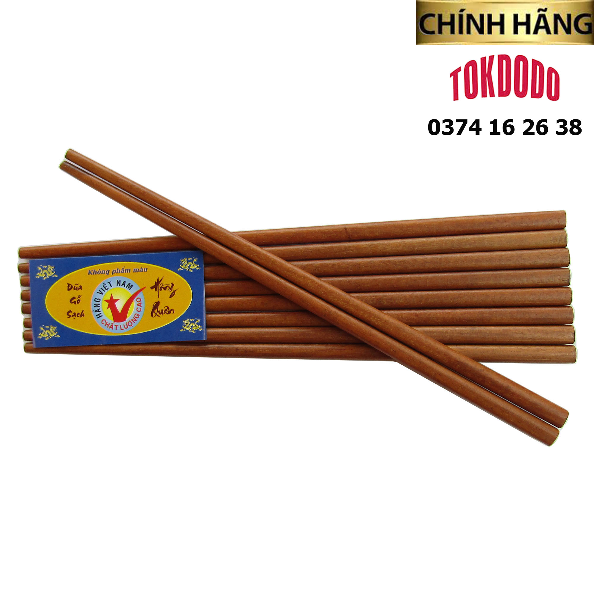 Bộ 10 Đôi Đũa Gỗ Cao Cấp TOKDODO