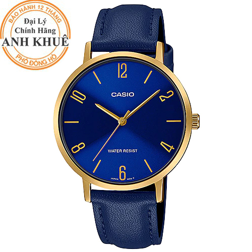 Đồng hồ nữ dây da Casio Anh Khuê LTP-VT01GL-2BUDF