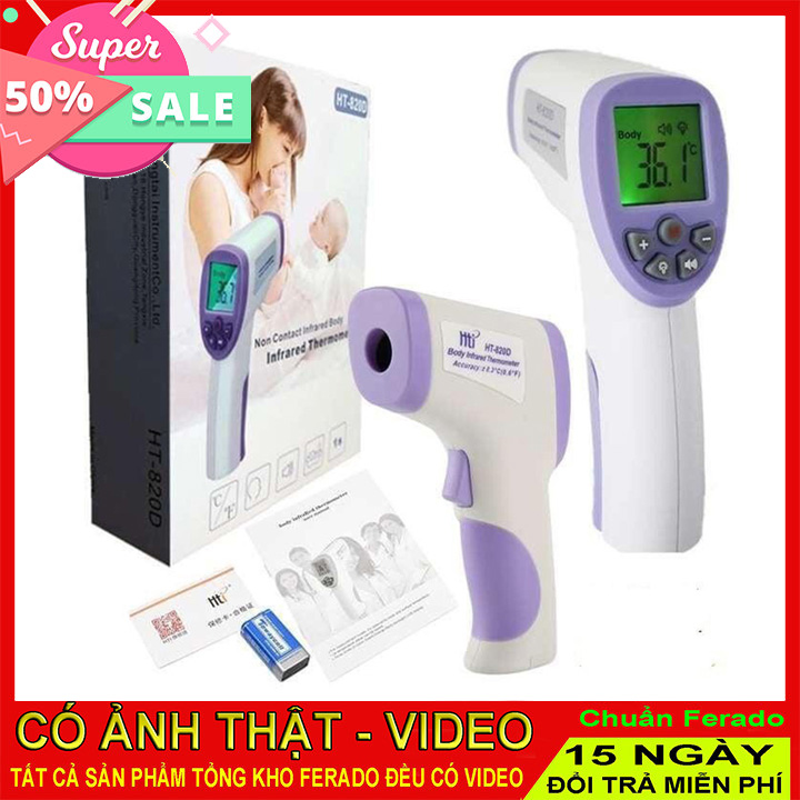 Máy đo nhiệt kế - đo nhiệt độ cơ thể có tia laser hồng ngoại