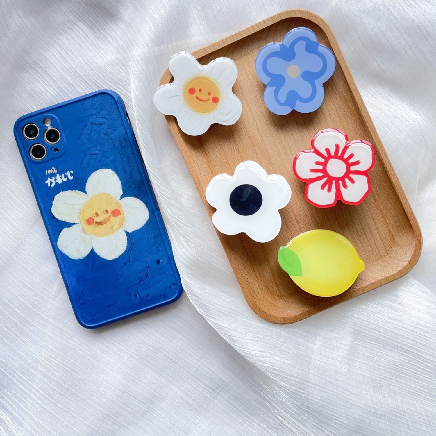 Giá đỡ điện thoại - popsocket hình hoa dễ thương