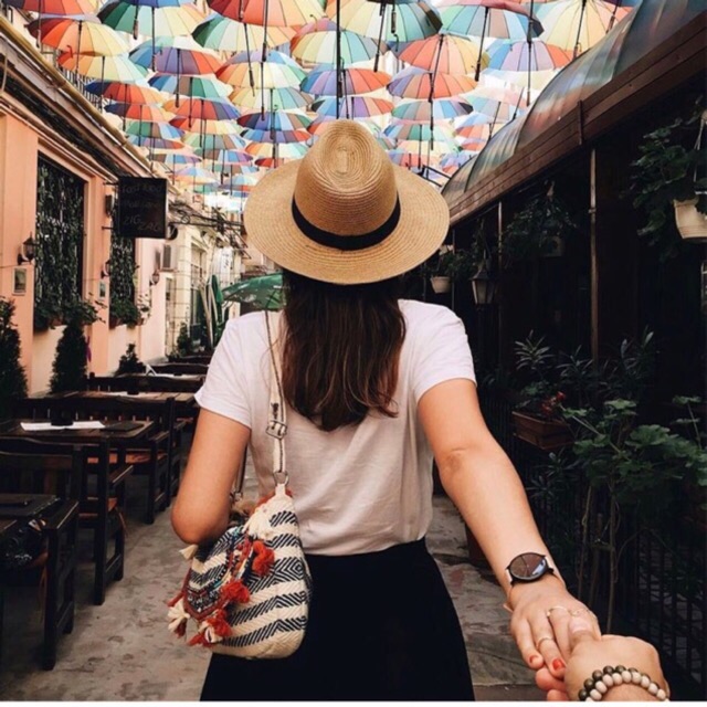 Mũ Phớt Cói Panama Unisex