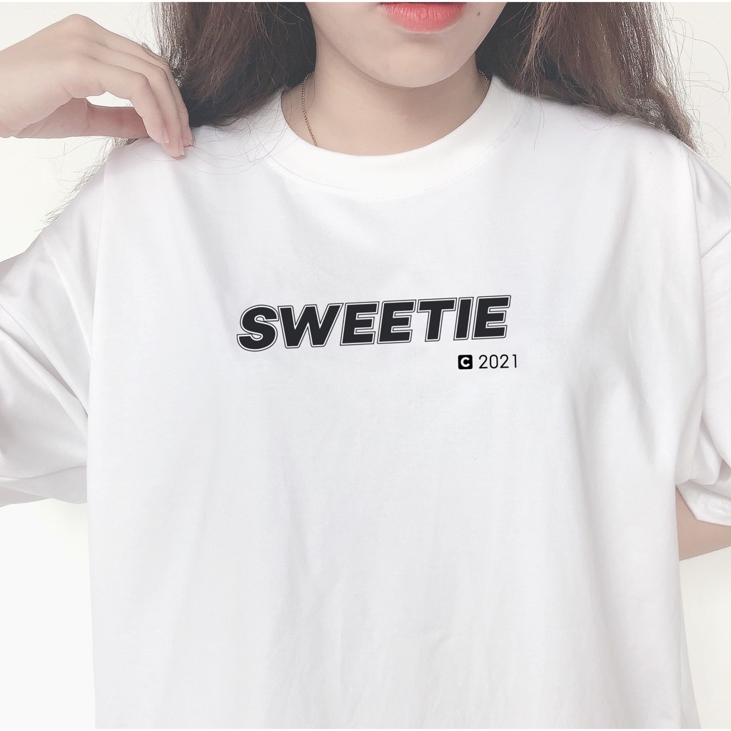 Áo thun SWEETIE BASIC Tee - Trắng - Unisex