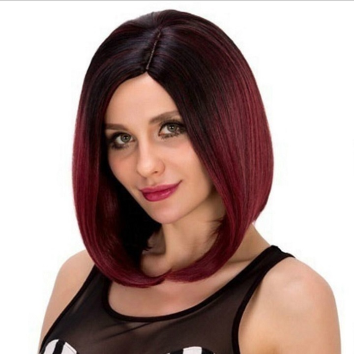 Tóc giả nữ nguyên đầu,tóc giả nữ cao cấp làm bằng tơ mềm mượt như tóc thật (màu như hình) + tặng kèm lưới