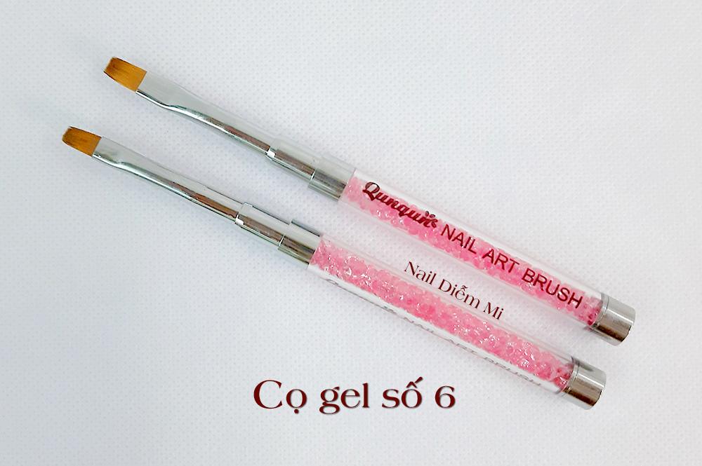[HCM]Cọ đắp gel cán đá hồng số 6