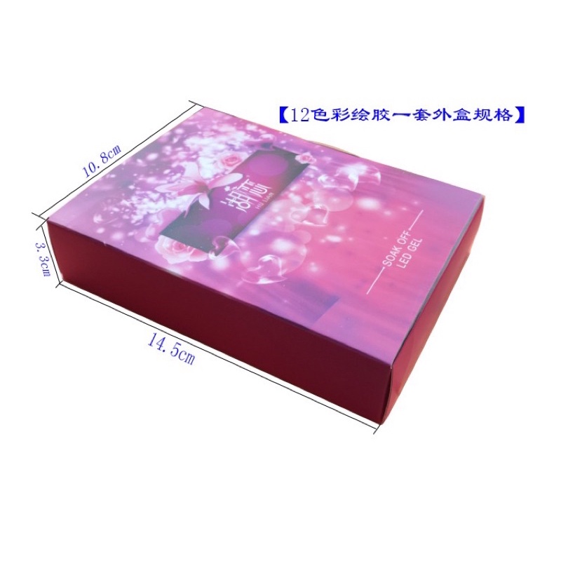 gel vẽ 12 màu