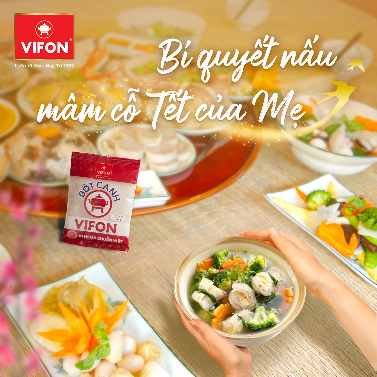 ( Thùng 40 gói ) bột canh 200g VIFON
