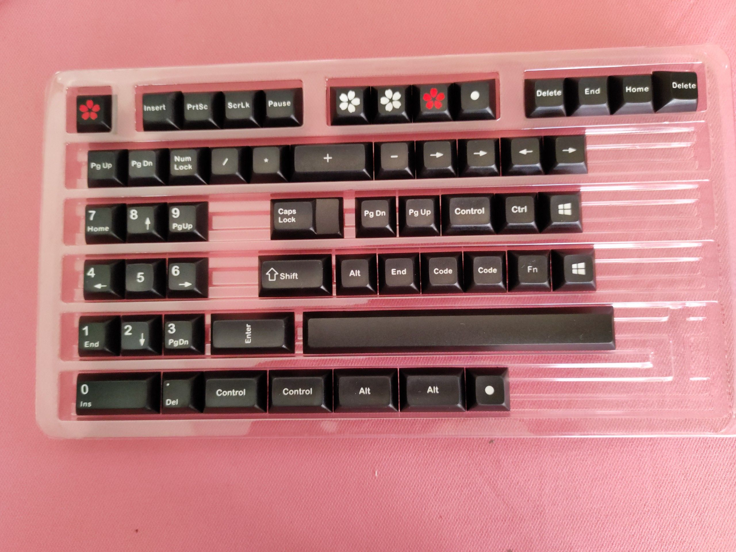 Keycap KBDfans DSA Black Red Japan