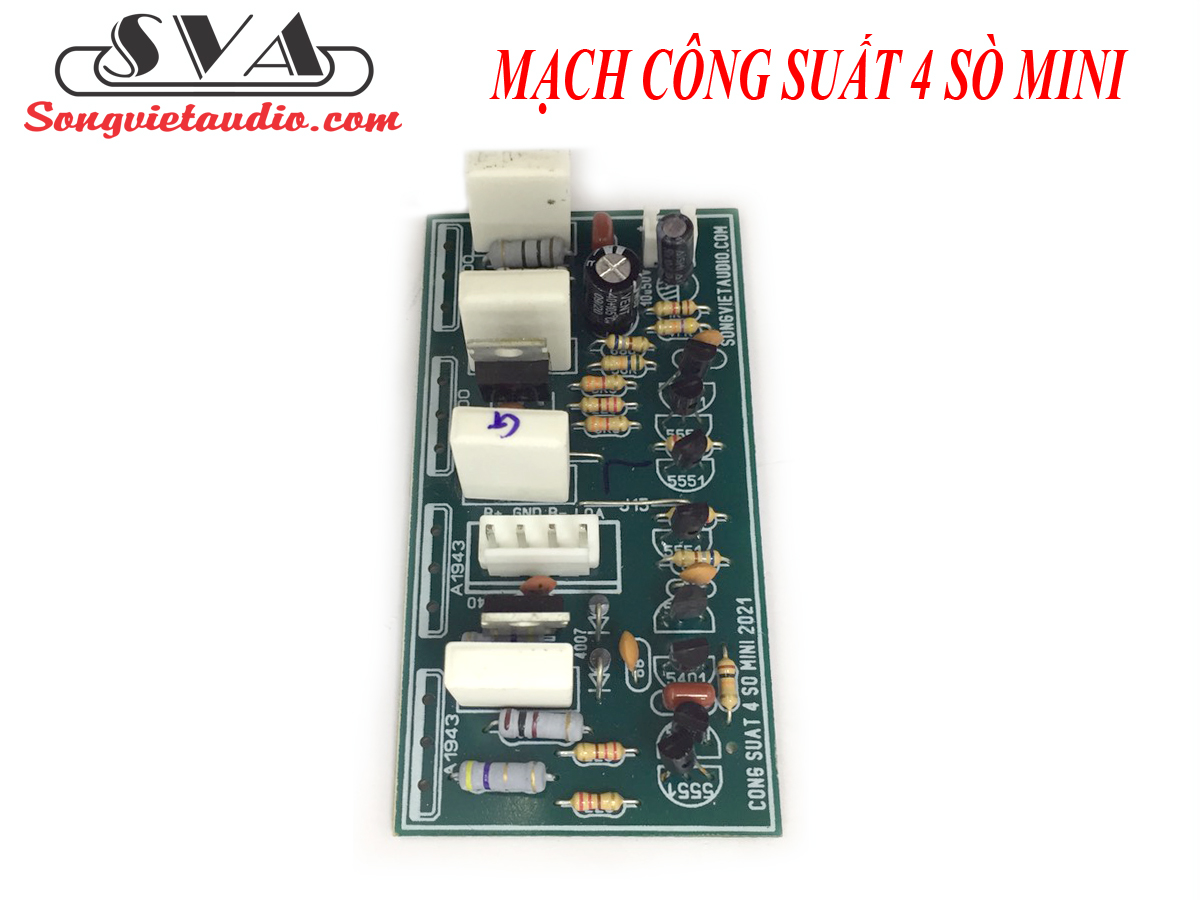 MẠCH CÔNG SUẤT 4 SÒ MINI (1 KÊNH) - 1 MẠCH