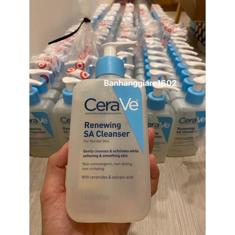 [HCM]Sữa rửa mặt Cerave Renewing Salicylic Acid SA Facial Cleanser 237ml (bill Mỹ)