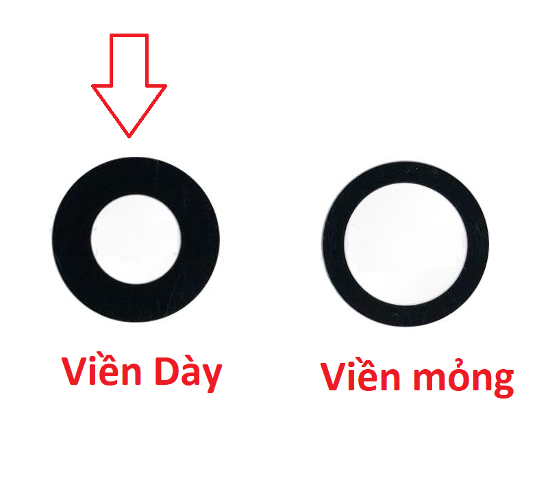 Kính camera IPhone 12 pro Max - Viền dày