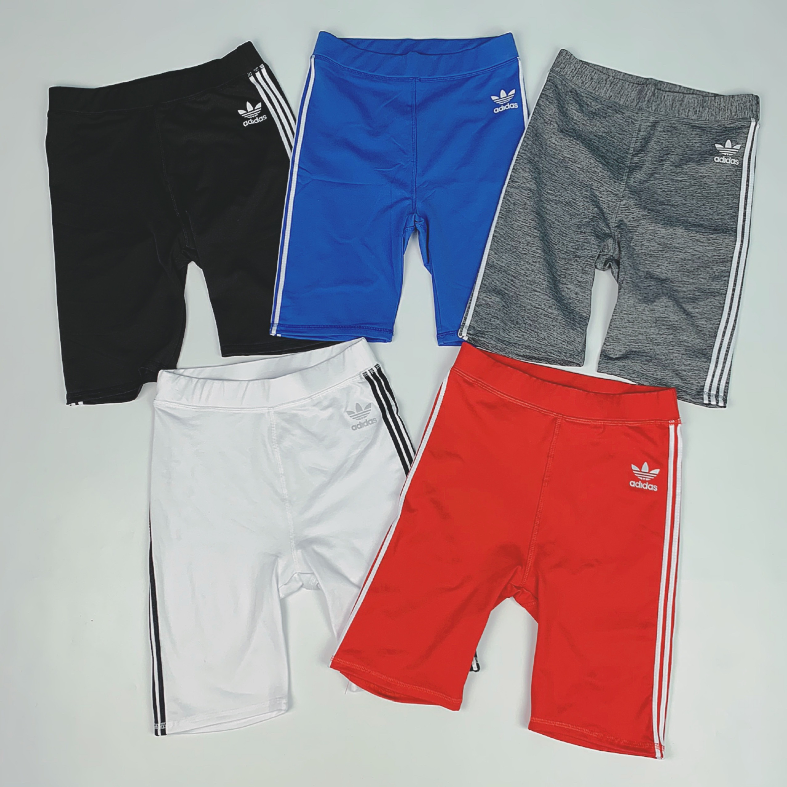 Quần Short Biker 3 Sọc Trắng Đen 3 Màu Hot Item