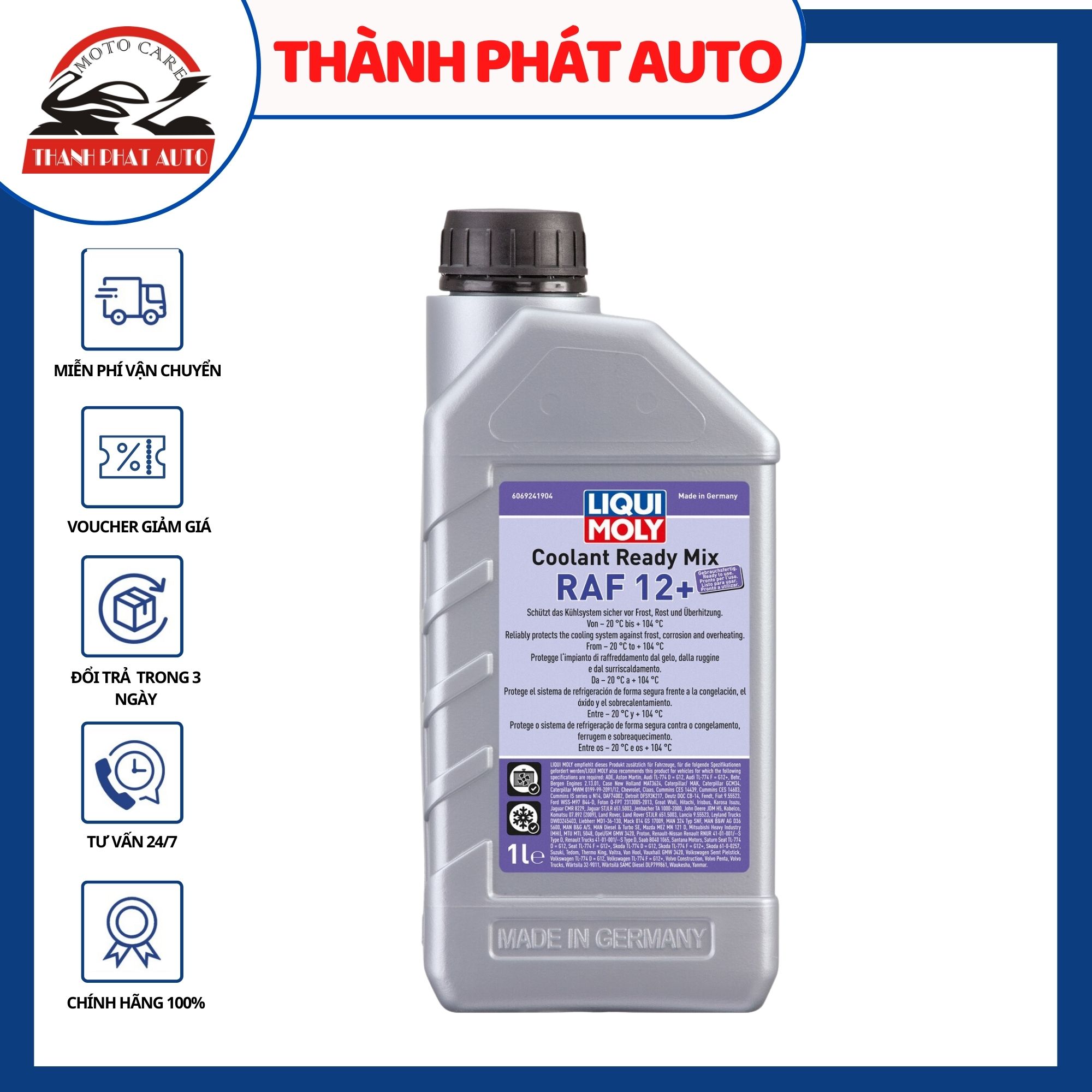 [HCM]Nước làm mát xe máy pha sẵn Liqui Moly 1L